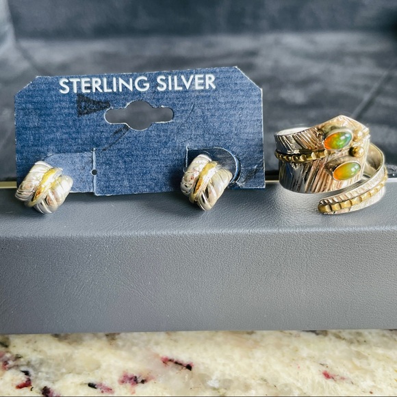 🤍 Stunning Moonstone & Opal Silver Rings 🤍 - Picture 7 of 17